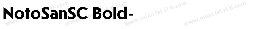NotoSanSC Bold字体转换